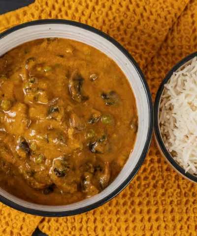 Mushroom Mutter masala